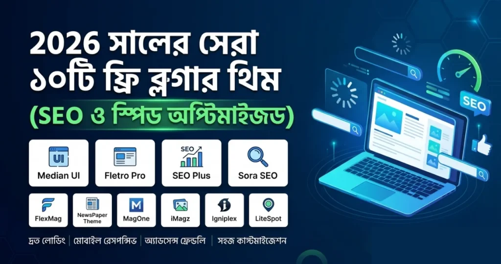 ব্লগার থিম ২০২৬: নতুনদের জন্য সেরা ১০টি ফ্রি টেমপ্লেট