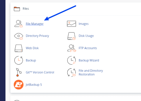 Cpnael file manager