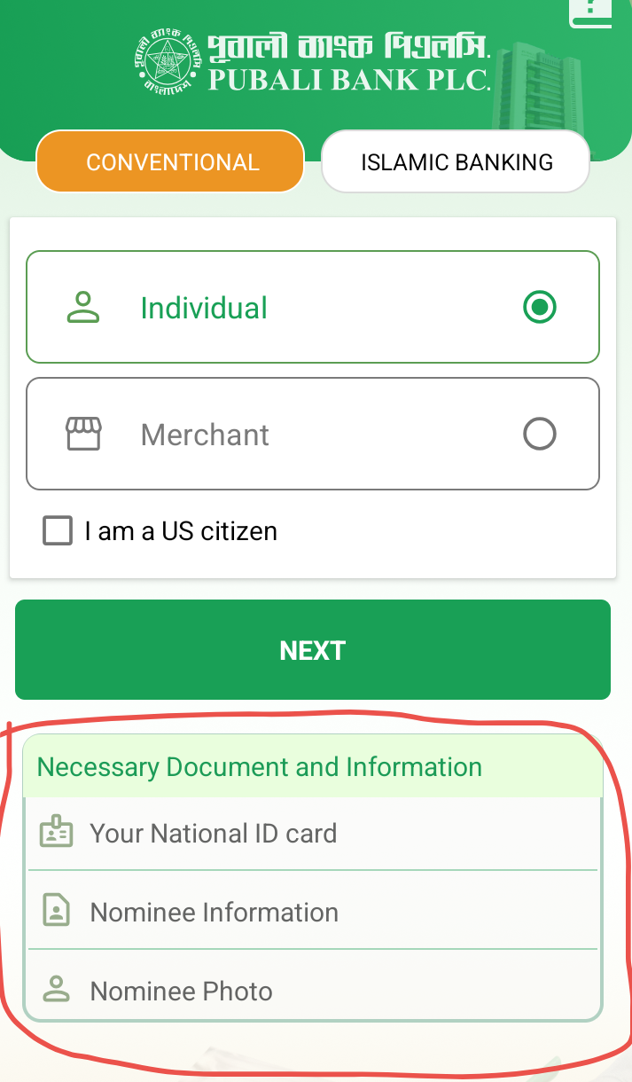 PI Banking app