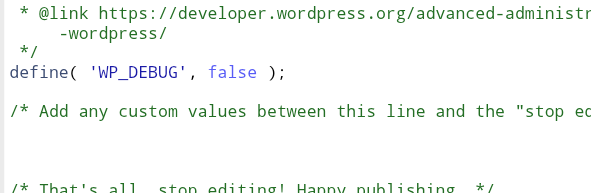 wp debug