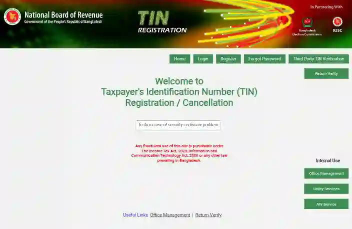 etin certificate