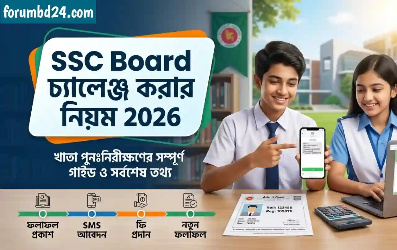 SSC Board চ্যালেঞ্জ করার নিয়ম 2026