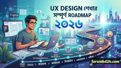 UX Design শেখার সম্পূর্ণ Roadmap ২০২৬