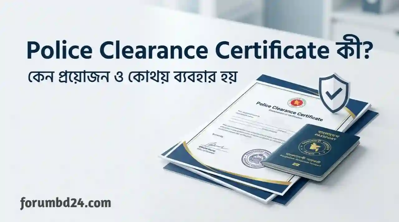 Police Clearance Certificate কী