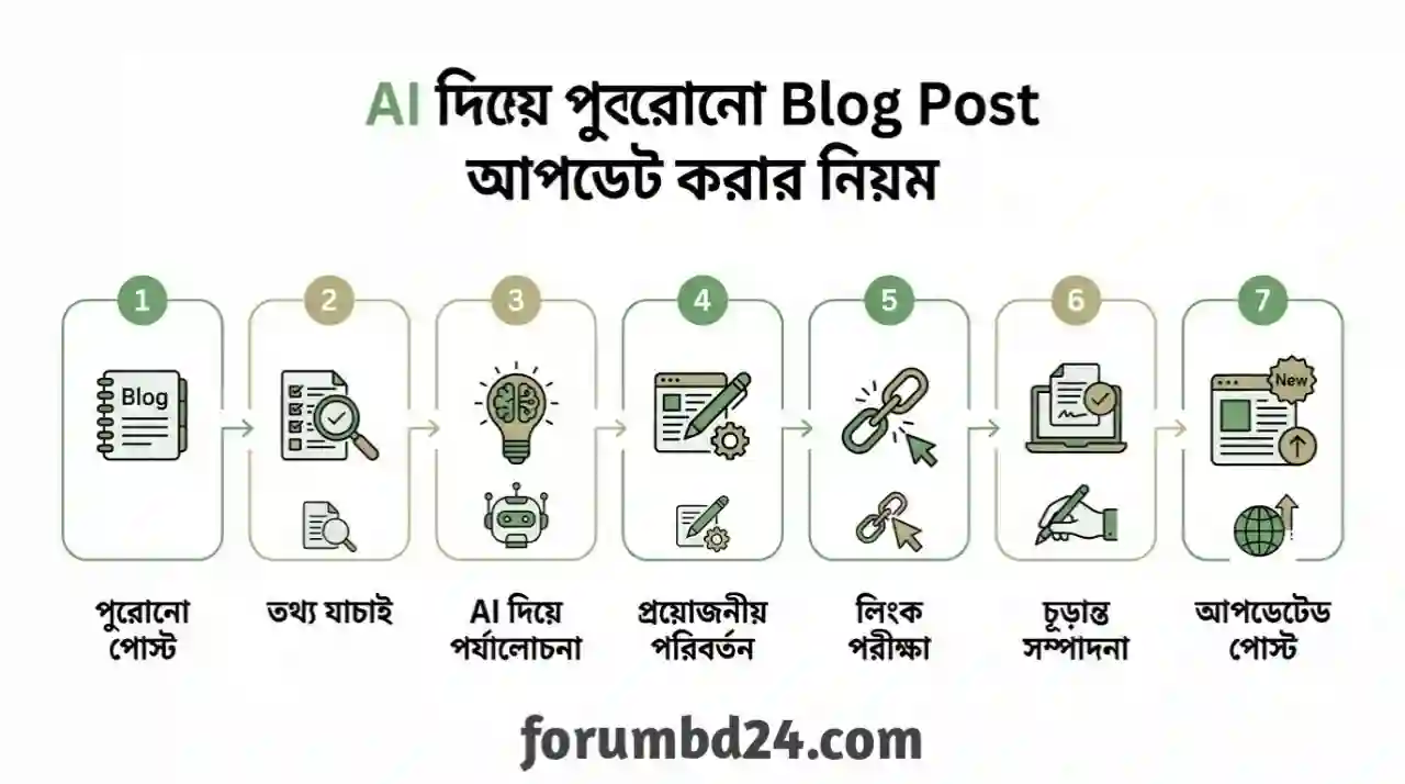 AI দিয়ে পোস্ট আপডেট