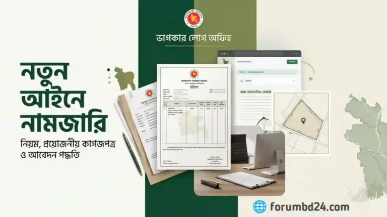 নতুন আইনে নামজারি