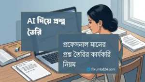 AI দিয়ে প্রশ্ন তৈরি নিয়ম