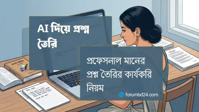AI দিয়ে প্রশ্ন তৈরি নিয়ম