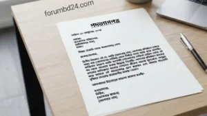 বাংলায় রিজাইন লেটার