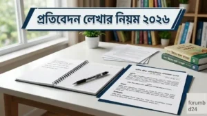 প্রতিবেদন লেখার নিয়ম ২০২৬