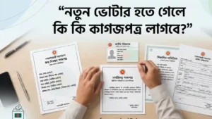 নতুন ভোটার হতে গেলে কি কি কাগজপত্র লাগবে