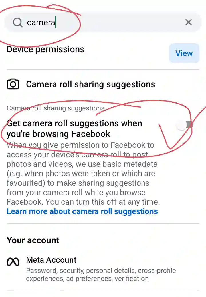 Camera Roll Sharing Suggestions