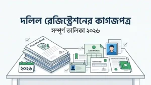 দলিল রেজিস্ট্রেশন করতে কি কি কাগজপত্র লাগে