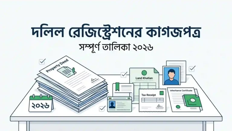 দলিল রেজিস্ট্রেশন করতে কি কি কাগজপত্র লাগে