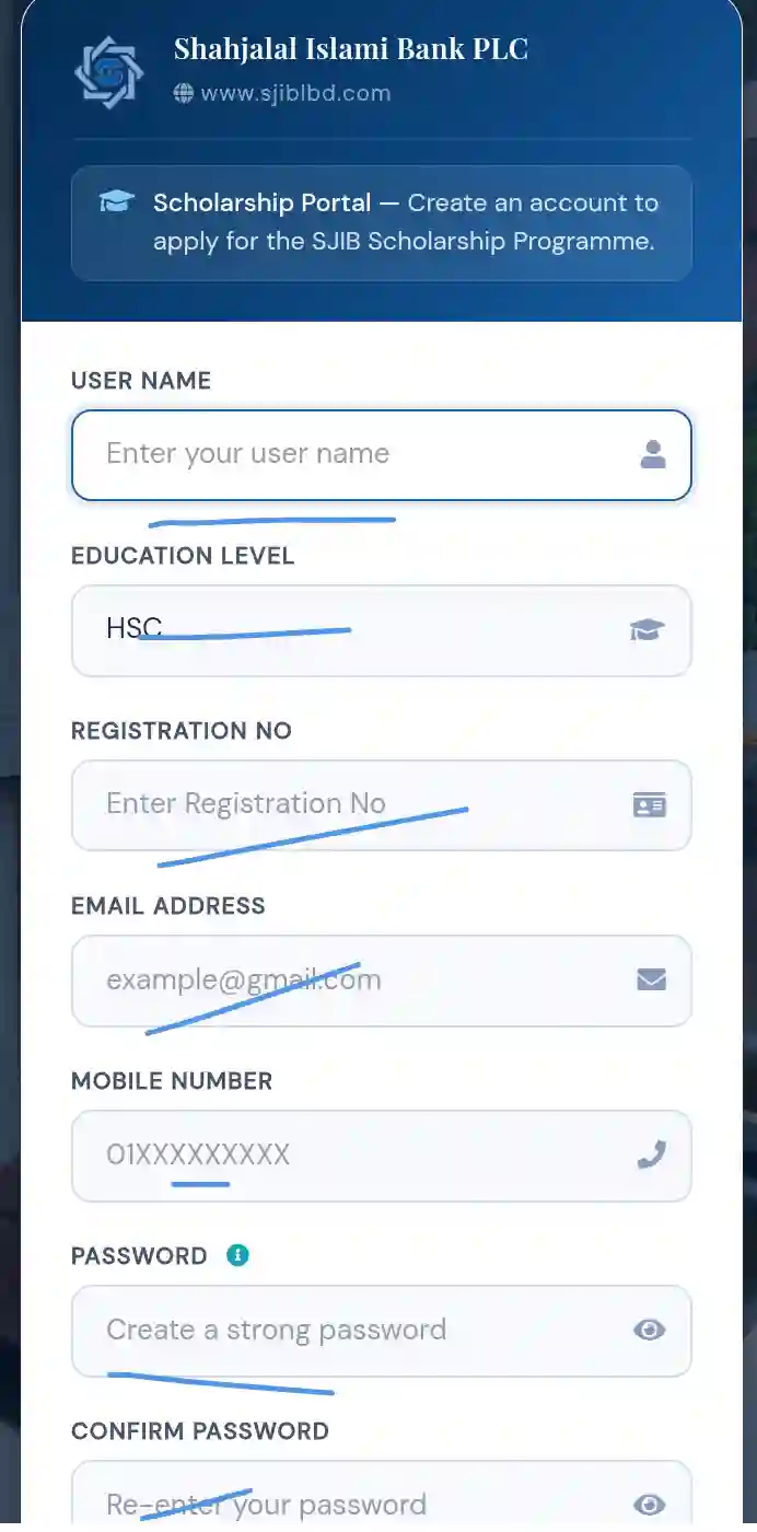 Hsc শিক্ষা বৃত্তি ফর্ম 