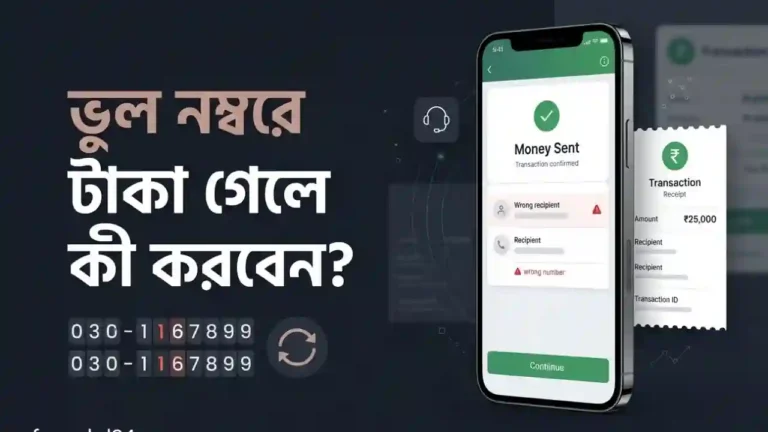 মোবাইল ব্যাংকিংয়ে ভুল নম্বরে টাকা
