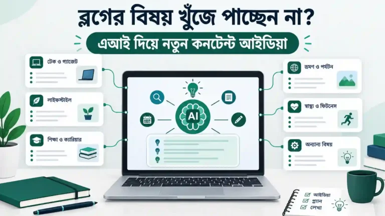 AI দিয়ে কনটেন্ট আইডিয়া তৈরি