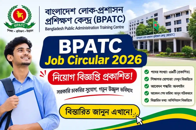 BPATC Job Circular 2026